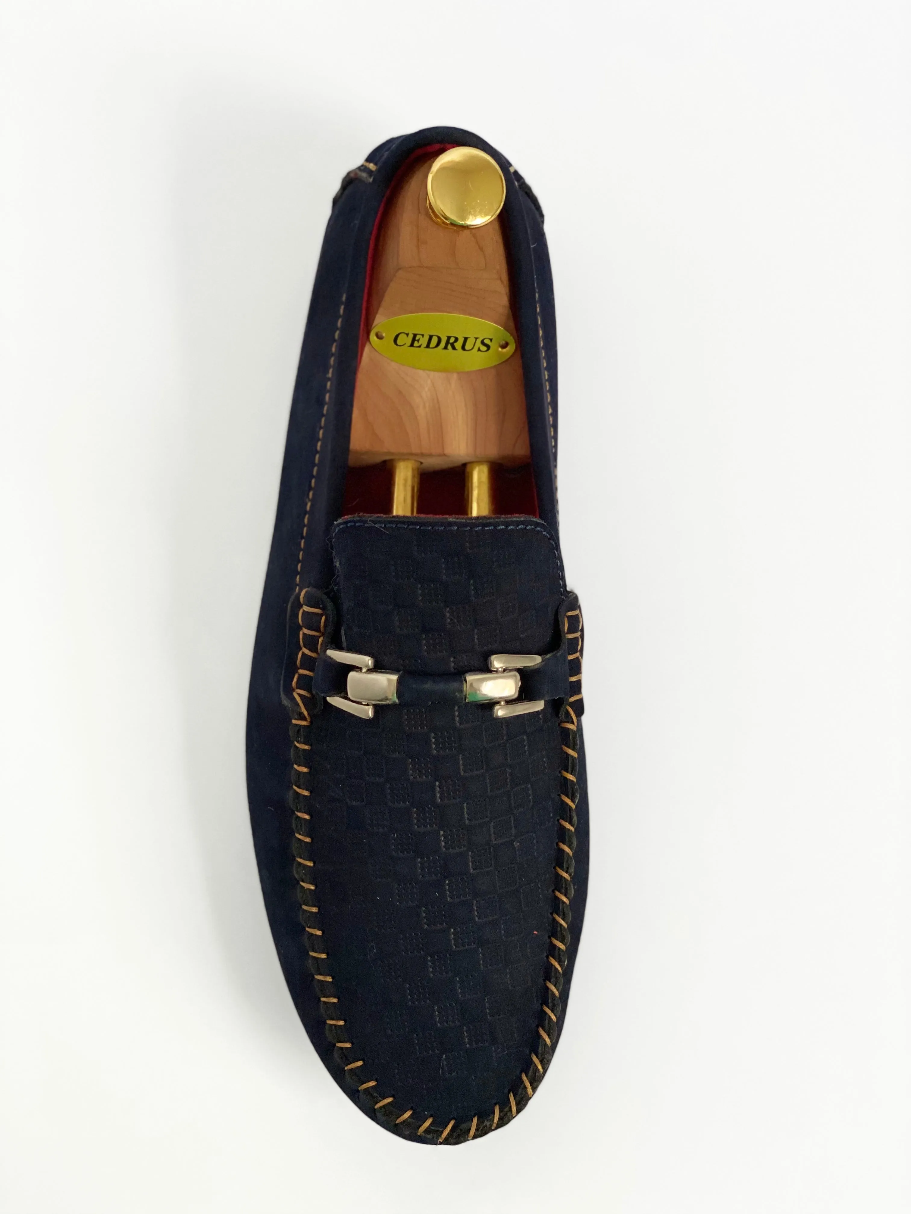 The Classic Navy Moccasin