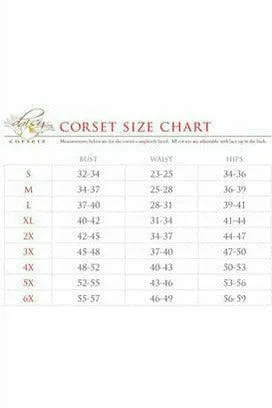 Top Drawer Elegant Purple Embroidered Steel Boned Corset