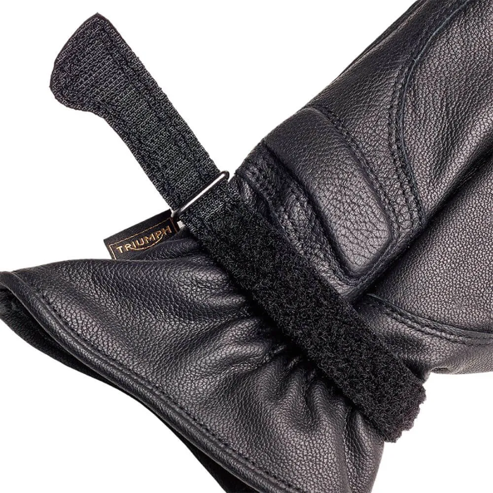 Triumph Vance Leather Gloves Black